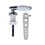 Ceramic Toilet Flush Handle - Chrome Replacement Tank Handle With Adjustable Arm, Universal Fit for Cistern and Lavatory (3/8 Interface) 1