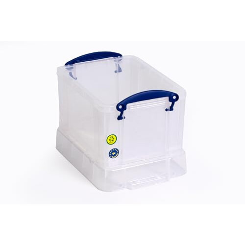 Really Useful Plastic Storage 3 Litre Clear (Pack Of 4) 2