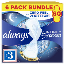 Infinity Pads Night 6x10ct