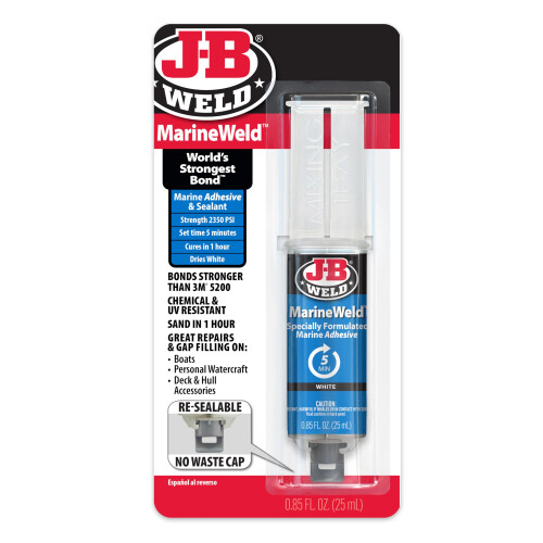 50172UK "Marineweld" Waterproof Adhesive, White, 25 ml