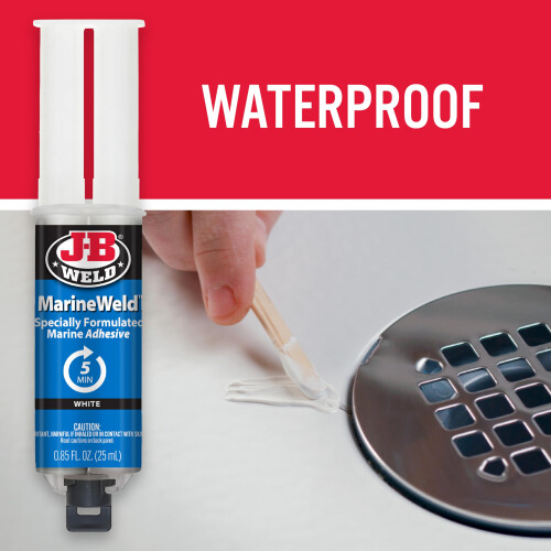 50172UK "Marineweld" Waterproof Adhesive, White, 25 ml 2