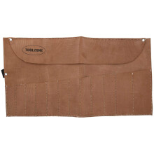 Toolzone TB031 12 Pocket Leather Tool/Chisel Roll,Gold