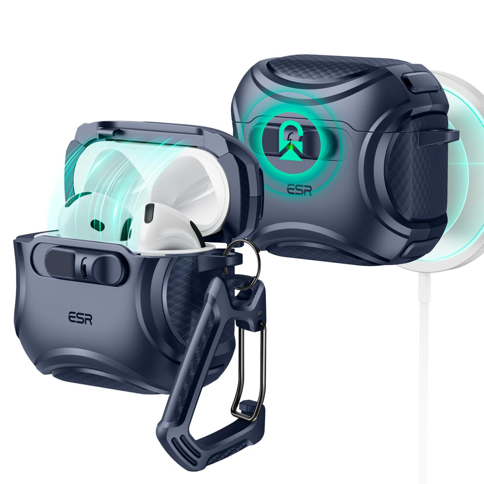 Photos - Case ESR for AirPods 4 , Compatible with AirPods 4th Generation   , Compatible with Magsafe, Drop-Proof Lock, Ea  (2024)(USB-C)