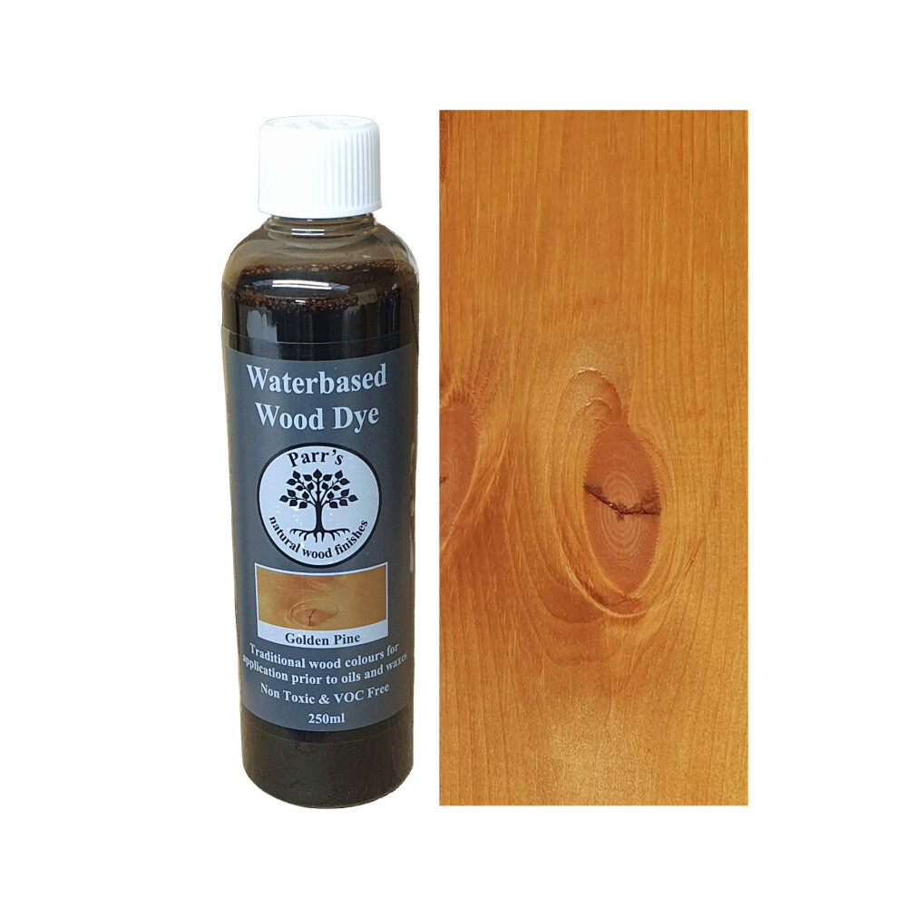 Water Based Wood Stain - Environmentally Friendly Voc Free - For Interior Woodwork - Golden Pine - 250Ml 5065013042244