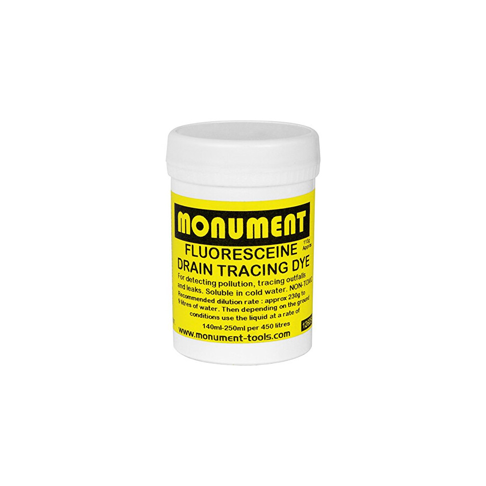 Drain Tracing Dye Fluorescein - Liquid, Safe & Non-Toxic, 0.141Kg 5054480400961