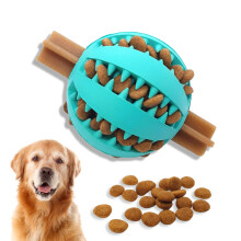 | Dog Treat Ball Dispenser | Interactive Toy for Boredom | Enrichment & Mental Stimulation | Safe Rubber Feeder | Puppy Challenging Activity (Large