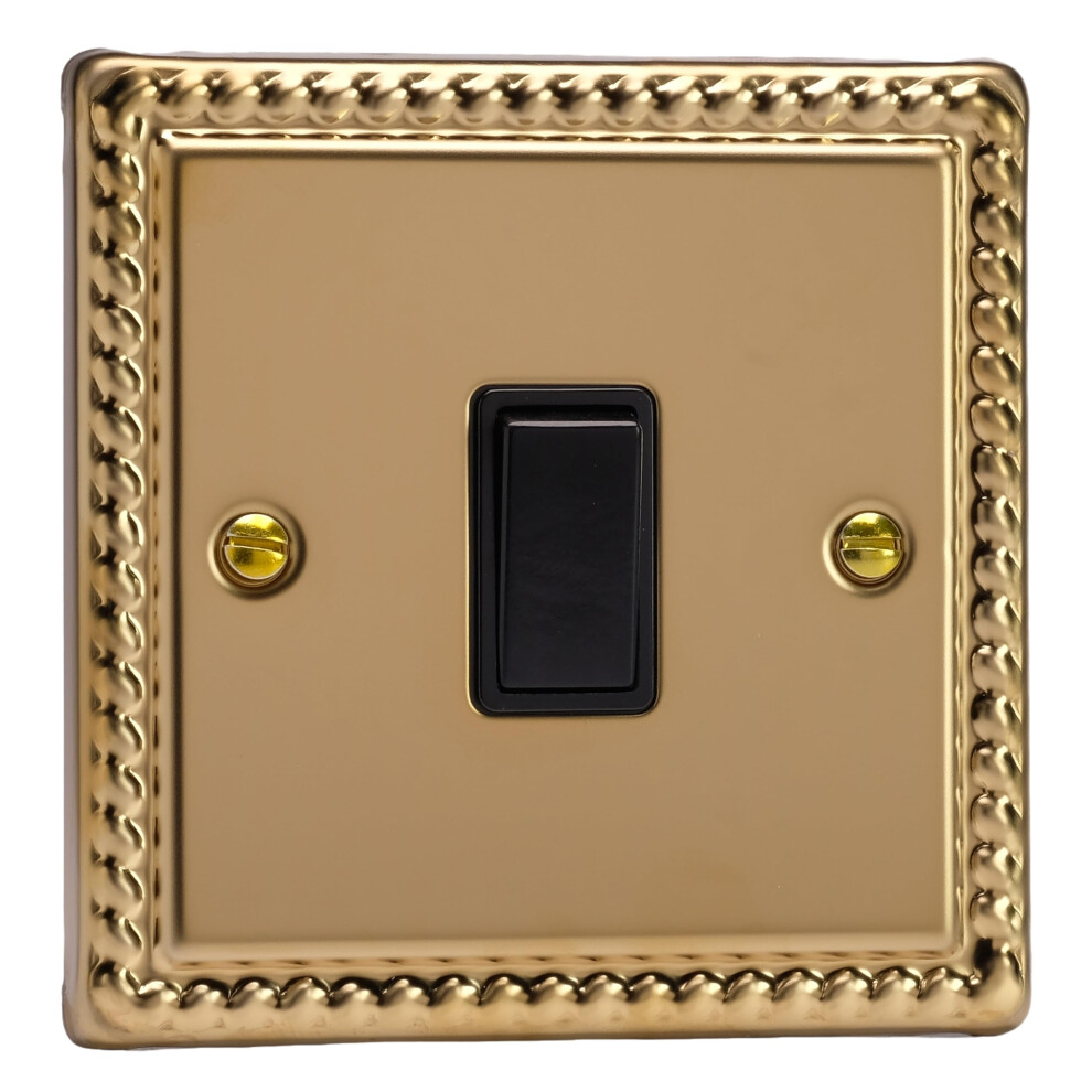 1G 1 Or 2W 10A Switch Georgian Brass - Xg1b 5021575750010