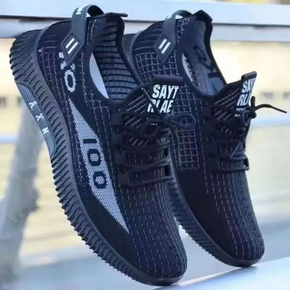 (black, 39) Spring Lightweight Deodorant Men's Shoes Breathable Mesh Sneakers Comfortable Trendy Versatile Shoes Men