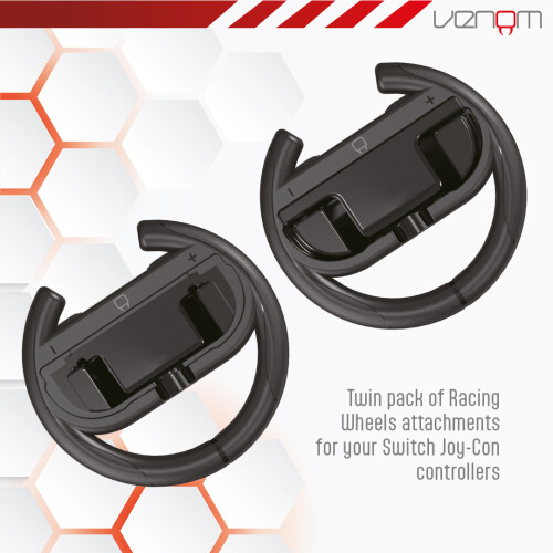 Venom Switch 2 Steering Wheel Twin Pack (Nintendo Switch 2) 1