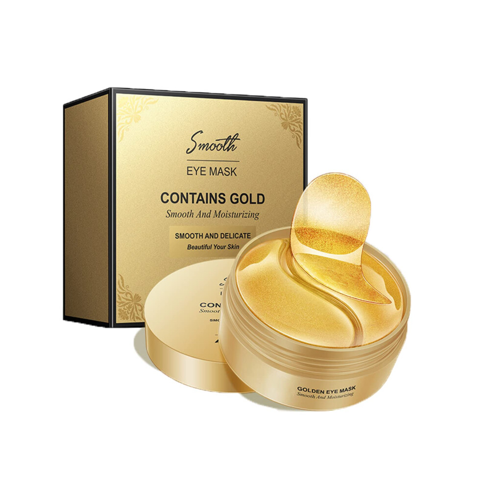 Ehiog Gold/Dark Under Eye Patches, 24K Under Eye Treatment Masks, Collagen Patches Eye Masks With Moisturizing And Anti-Aging Effect,For Puffy Eyes, Circles