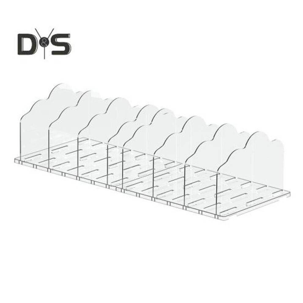 (as the picture, L) Bag Purse Organizer Divider Smooth Edge Burr Free Easy To Install Adjustable Clear Handbag Storage Shelf Clutch Divider
