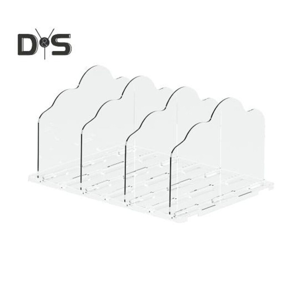 (as the picture, S) Bag Purse Organizer Divider Smooth Edge Burr Free Easy To Install Adjustable Clear Handbag Storage Shelf Clutch Divider