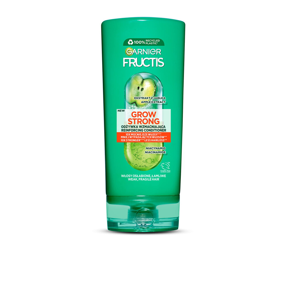 Garnier Fructis Grow Strong Conditioner For Weakened Hair Prone To Loss, Strengthens And Reduces Loss, 200 Ml