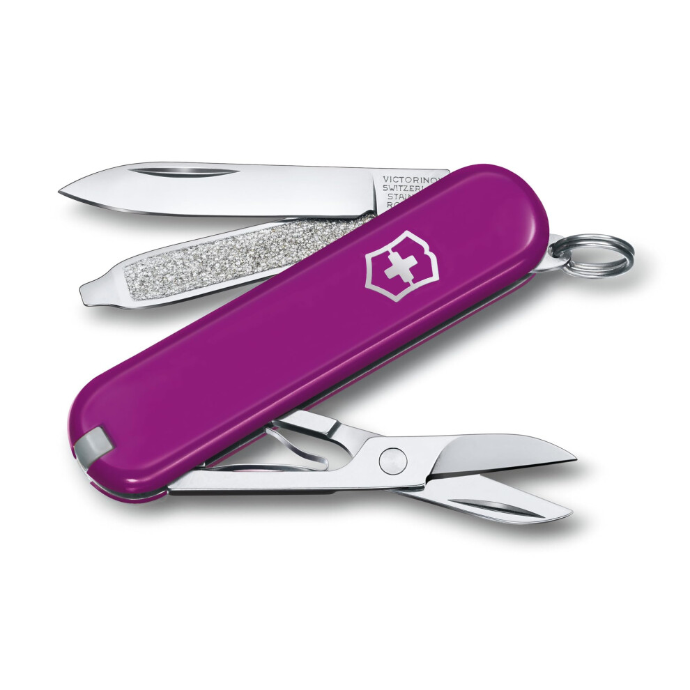 Victorinox , Classic Sd, Swiss Army Pocket Knife, Small, Multi Tool, Camping, 7 Functions, Blade, Small, Nail File, Screwdriver 2.5 Mm