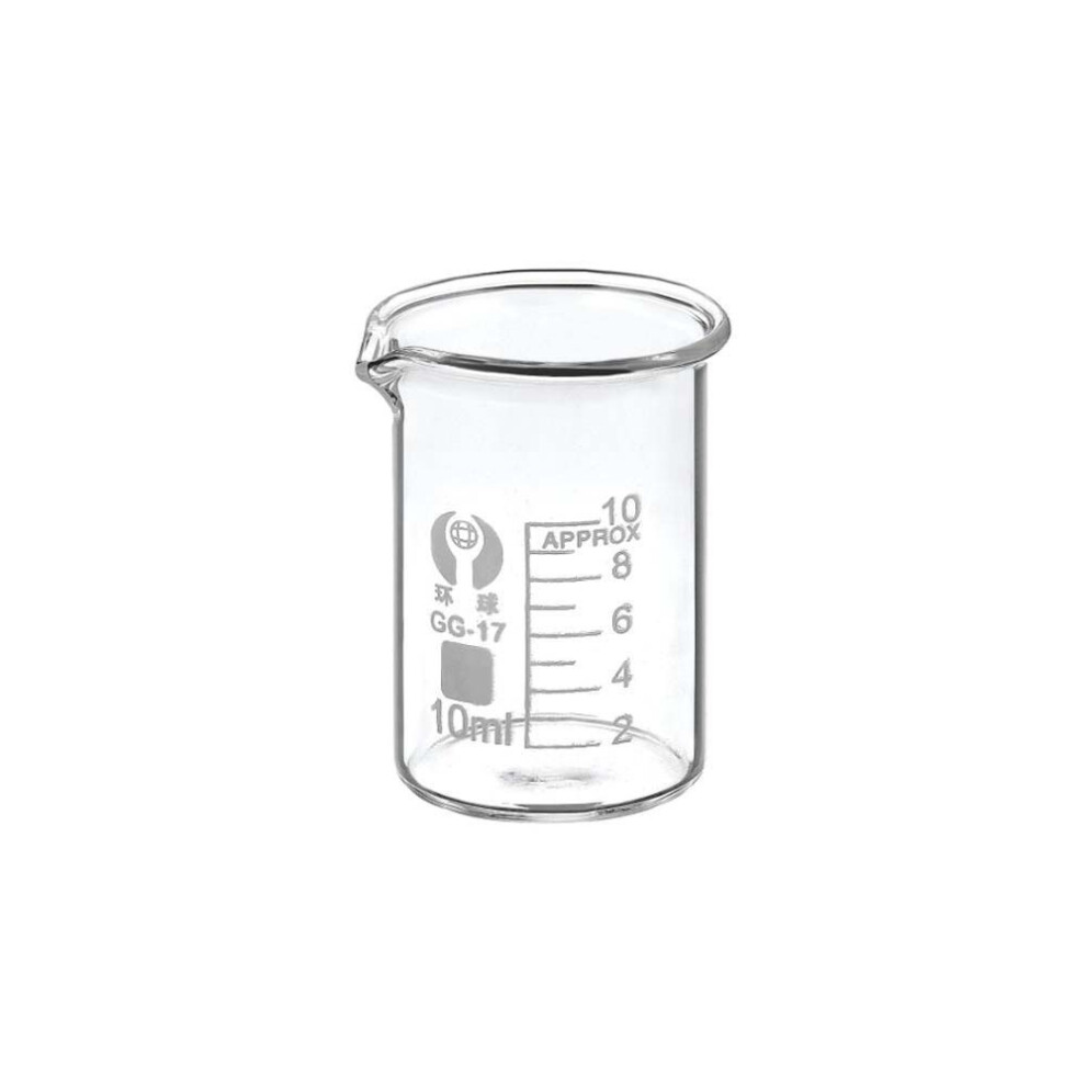 (10ML) 10ml 25ml 50ml 100ml 150ml Glass Low Form Beakers Transparent Measuring Beaker  Beauty Tool