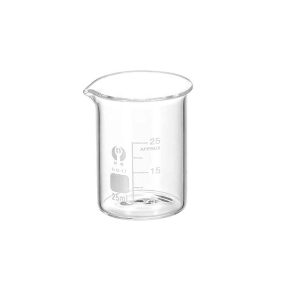 (25ML) 10ml 25ml 50ml 100ml 150ml Glass Low Form Beakers Transparent Measuring Beaker  Beauty Tool