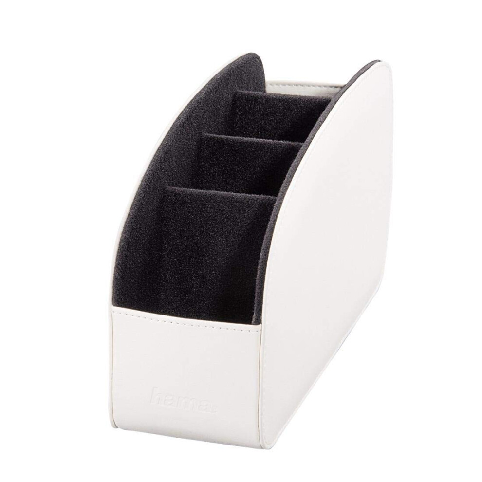 Remote Control Holder| Up to 4 Remote Controls | Also an Organizer for Glasses, Smartphones, Controllers, USB Sticks | White