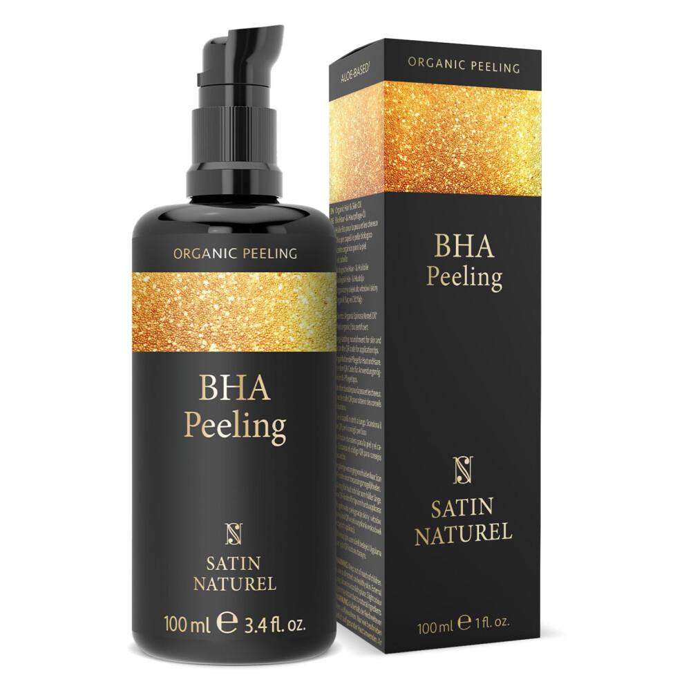 Satinnaturel Satin Naturel Salicylic Acid Bha Exfoliant For Sensitive Skin 100Ml, Salicylic Acid Serum - Face Scrub Exfoliator - Face Exfoliator - Face Care