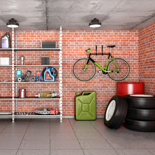 6 Pack Garage Storage Hooks - Heavy Duty Wall Mount Hangers for Ladders, Bikes, Tools, Hoses 2