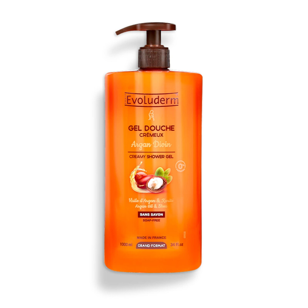 Evoluderm Â Argan Oil & Shea Butter Creamy Shower Gel Â 1L