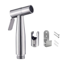 Bidet Sprayer Head with hook, stainless steel bidet sprayer kit, baby cloth diaper sprayer, easy to install for Personal Hygiene and Bedpan WC Sprayer