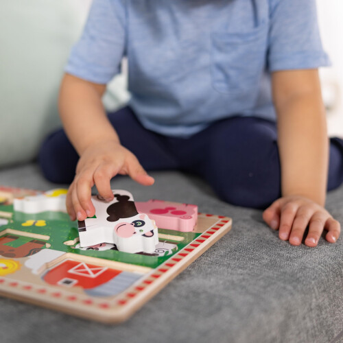 Melissa & Doug Farm Wooden Chunky Puzzle (8 pcs) 2