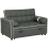 Homcom HOMCOM 2 Seater Pull Out Sofa Bed with Adjustable Backrest, Charcoal Grey 8