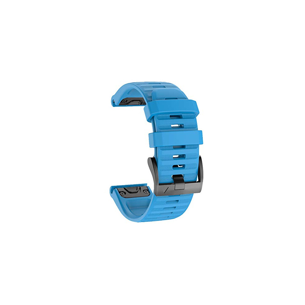 Watch Strap For Fenix 7X / Fenix 6X / Fenix 5X, 26Mm Quickfit Replacement Band For Garmin Enduro, Fenix 3, Tactix Bravo, Blue 791507540631