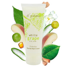 Vegan White Grape & Aloe Hand & Nail Cream 75ml. Hand Moisturiser & Cuticle Cream. Hand Cream for Very Dry Hands. Ladies & Mens Hand Cream. Hand &