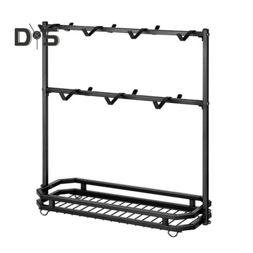 Coffee Mug Holder For Countertop 14-hook Display Stand With Storage Rack 2 Tier Mug Display Stand Space-saving Mug Tree Organizer