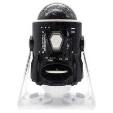 Lexibook, Speaking 2-in-1 Constellations and Images Planetarium Projector, 24 images to discover space, 2 constellation domes, STEM, Black/White,