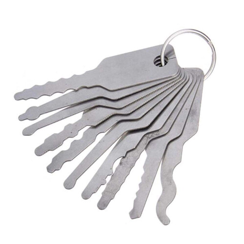 10 pcs, Jiggler lock picks for double sided lock fasteners selection tool 1