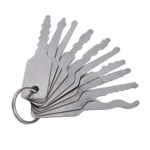 10 pcs, Jiggler lock picks for double sided lock fasteners selection tool 2