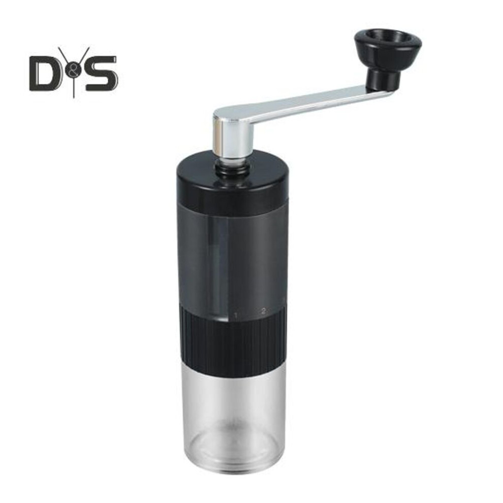 (black, A) Coffee Bean Grinder Stainless Steel Hand Crank Mill Adjustable Thickness Manual Grinding Tool for Coffee Nuts Spices
