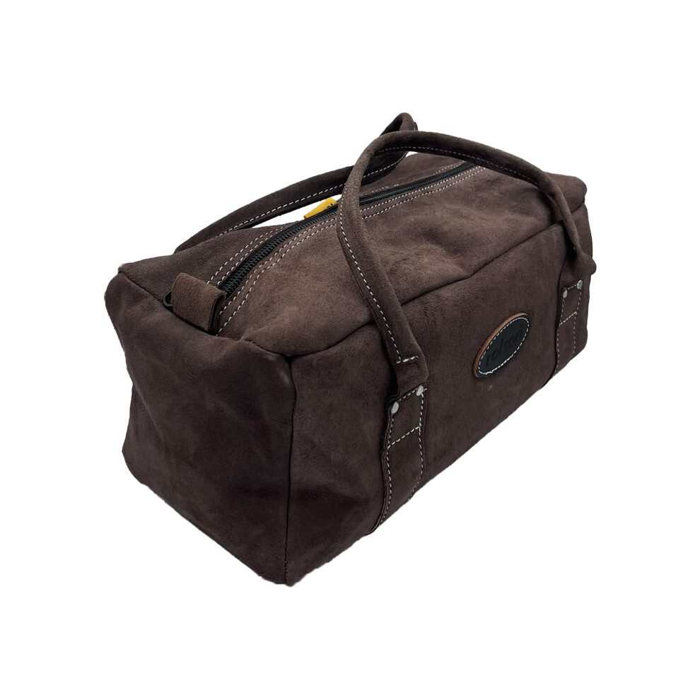 Rolson 68281 350Mm Leather Contractor Tool Bag Beige