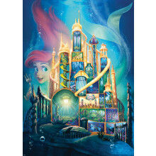 Puzzle - RAVENSBURGER - Ariel - 1000 pièces - Châteaux Disney - Détente et relaxation