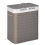 Homcom HOMCOM 2 Section Collapsible Laundry Hamper Lid Removable Lining, Grey 9