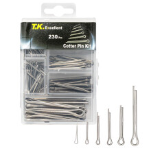 304 Stainless Steel Cotter Pin Assortment Set Value Kit,230 Pcs