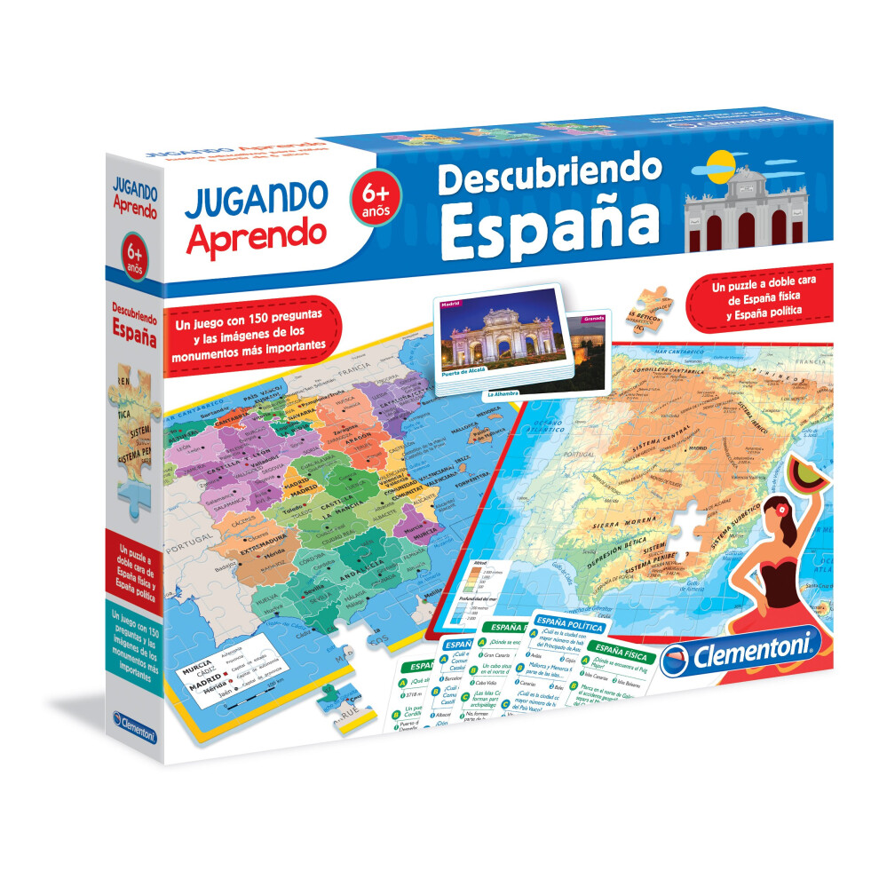 New Clementoni - Discovering Spain - Educational Game From 6 Years, Toy In Spanish (55119)