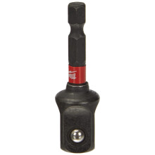 Shockwave 4932471827, Socket Spanner Insert, 50 mm 1/4 Inch Hex to 1/2 Inch Square, Red
