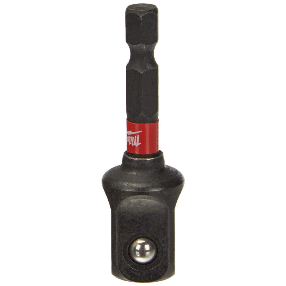 Shockwave 4932471827, Socket Spanner Insert, 50 mm 1/4 Inch Hex to 1/2 Inch Square, Red