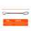 Squids 3100EXT Tool Lanyard with Single Carabiner and Adjustable Loop End, Extended Length, Black 7