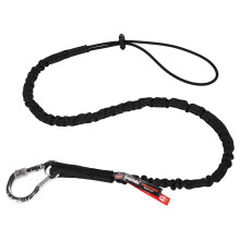 Squids 3100EXT Tool Lanyard with Single Carabiner and Adjustable Loop End, Extended Length, Black