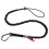 Squids 3100EXT Tool Lanyard with Single Carabiner and Adjustable Loop End, Extended Length, Black 1