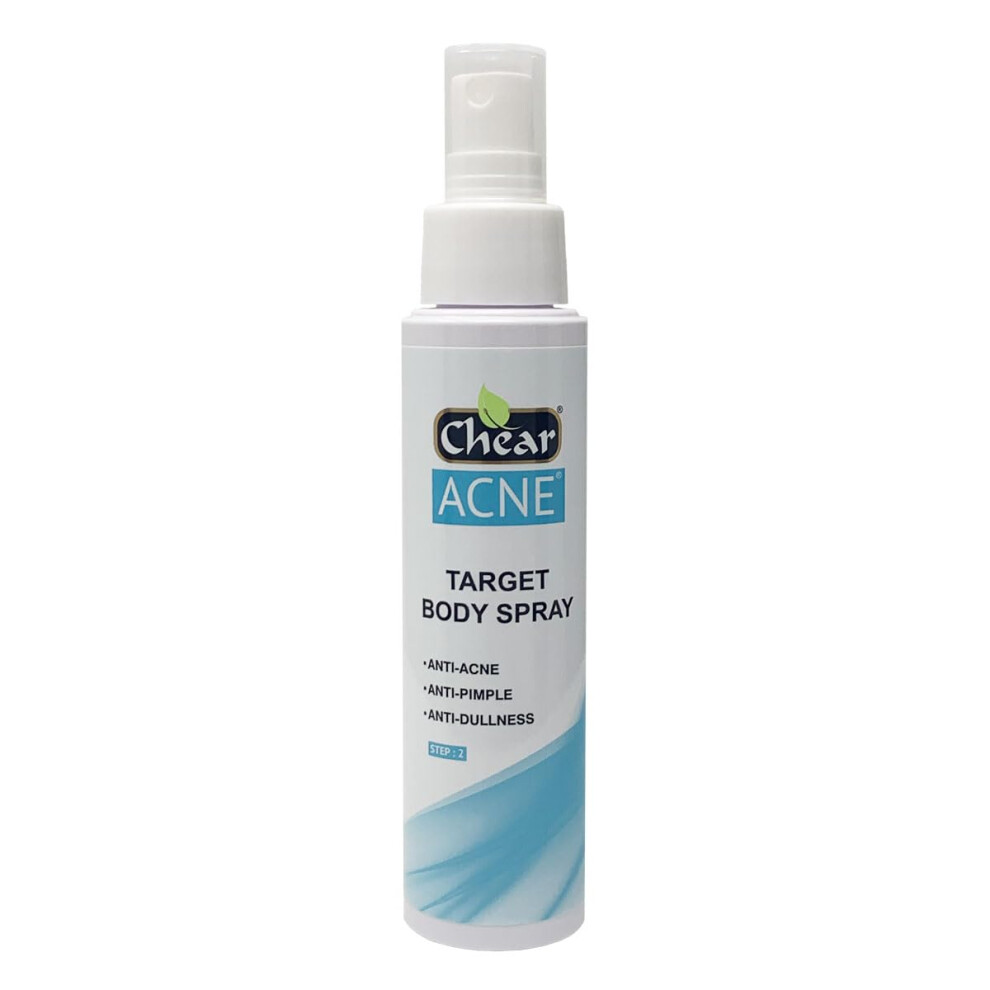Chear Acne Target Body Spray 100Ml - With Salicylic Acid Blemish Spot Treatments Scar Removal Pimple For Adults And Teens Back, Shoulders, Neck & Chest To
