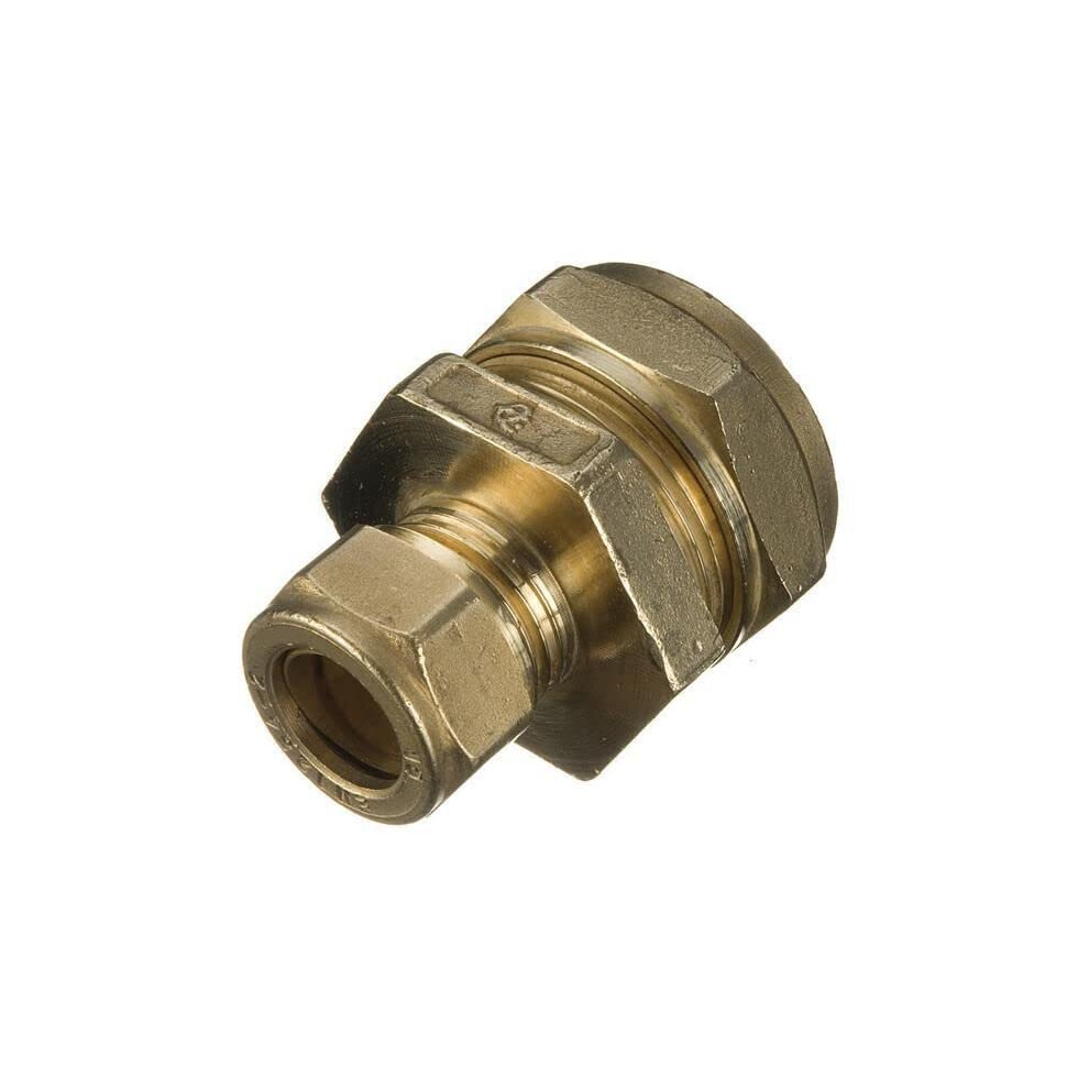 28Mm X 15Mm Brass Compression Reducing Coupling 5051258009807