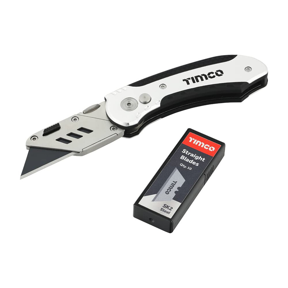 Folding Utility Knife & Blades - 60 x 19 x 0.6-1 Pack