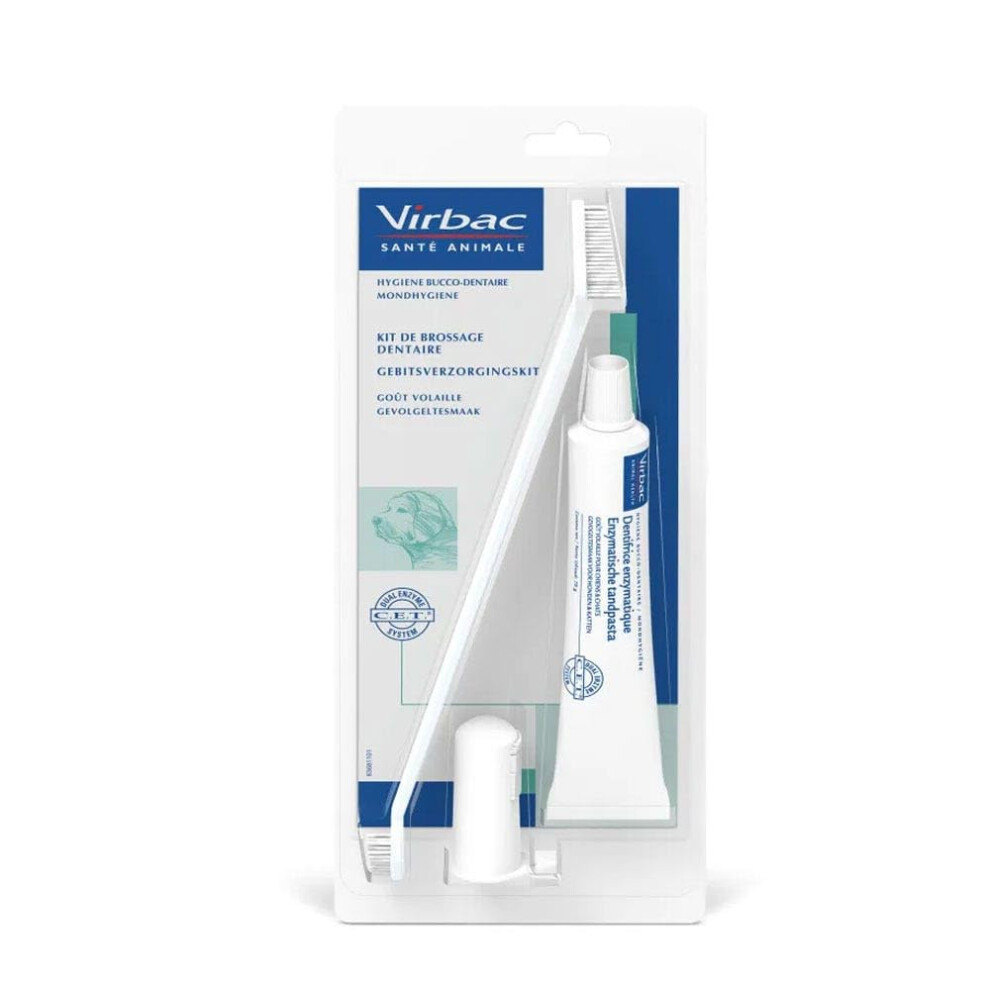 Virbac Sac Cet Kit Cepillo + Dentifrico Enzimatico 70Gr