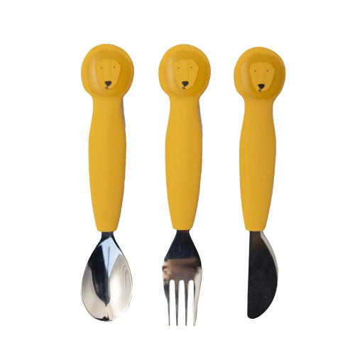 Trixie Talheres 3 peças em silicone - Sr. Leão