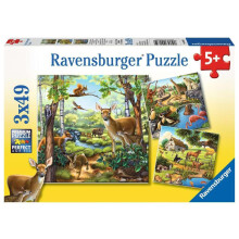 09265 Puzzle - 3 x 49 Pieces - Animals